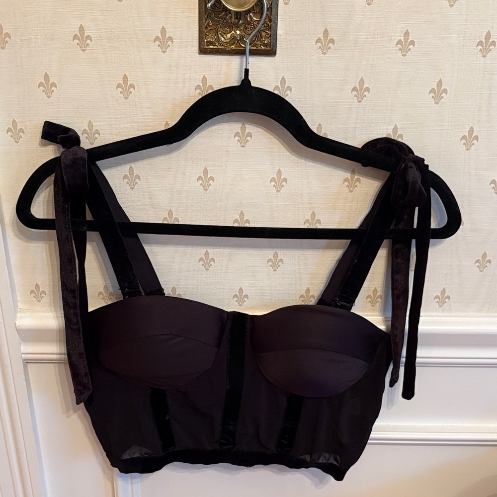 Sincerely Jules Black Women's Bustier Top